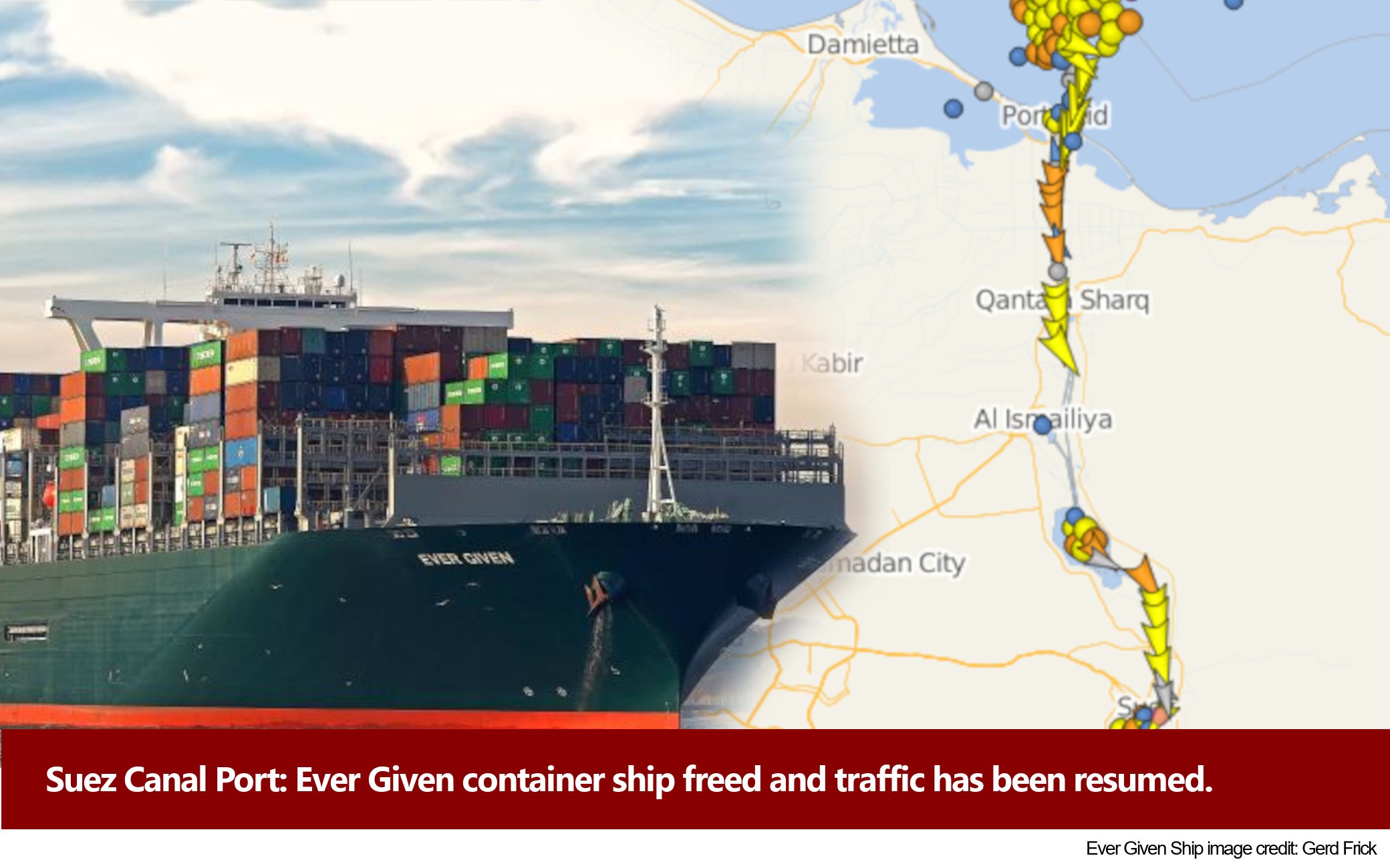 Suez Canal: Ever given container ship has been freed Suez Canal: Ever given container ship has been freed