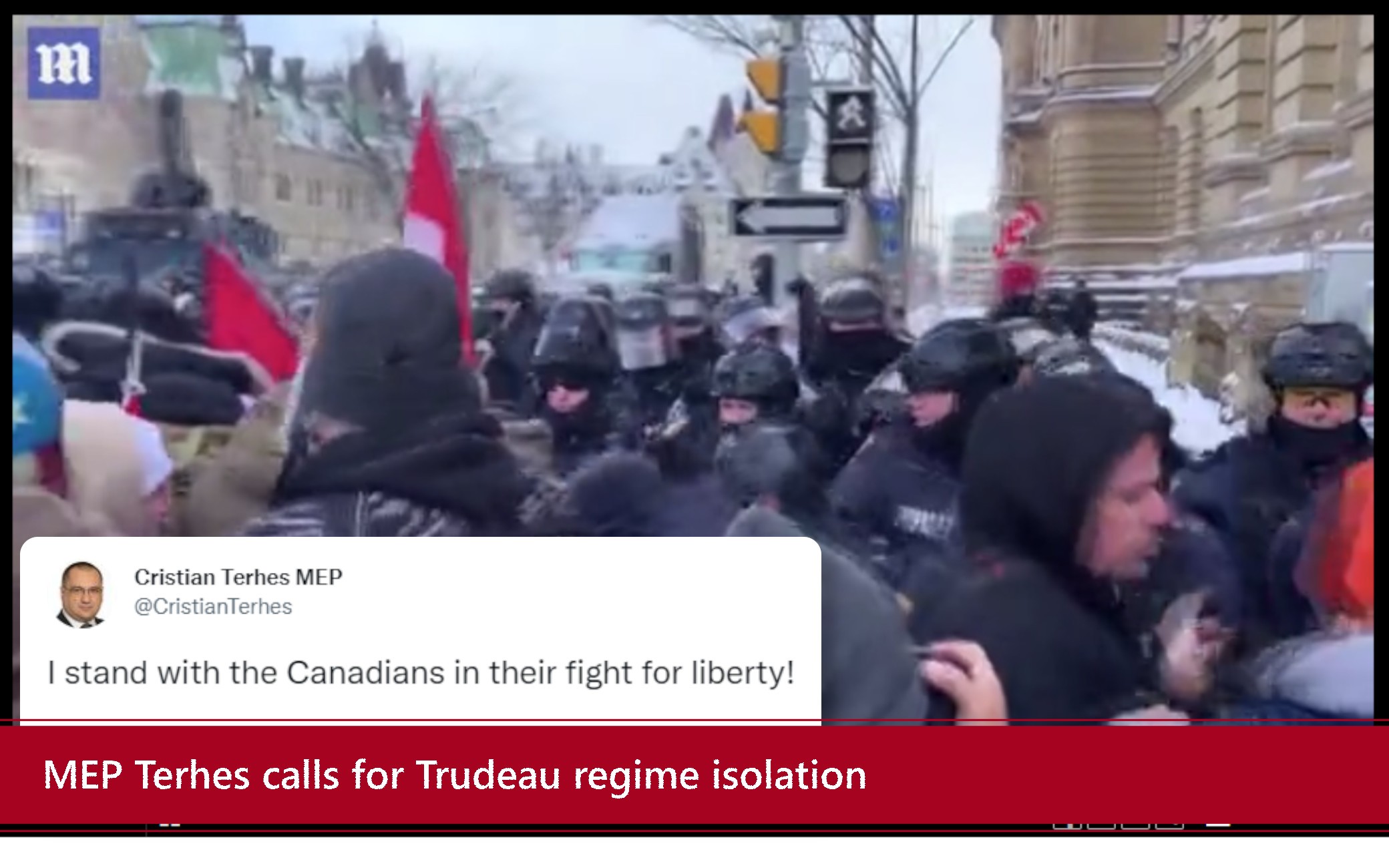 MEP Terhes calls for Trudeau regime isolation MEP Terhes calls for Trudeau regime isolation