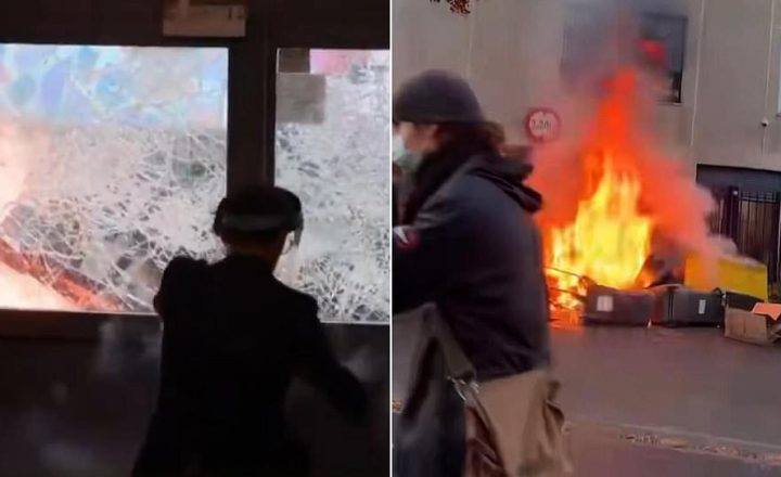 New details: Student, 15, has hand blown off while trying to throw stun grenade back at police as far-left rioters torch school with teachers and pupils inside