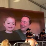 Latest on Moment Elon Musk is joined by smiling daughter Azure, four, on livestream event – a week after dumping her mother