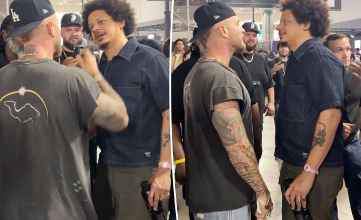 Latest on Chet Hanks confronts comedian Eric André for ‘trashing’ him before security intervenes in wild ComplexCon video
